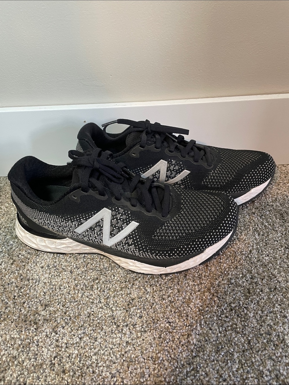 New Balance Black and Gray Fresh Foam Athletic Sneakers